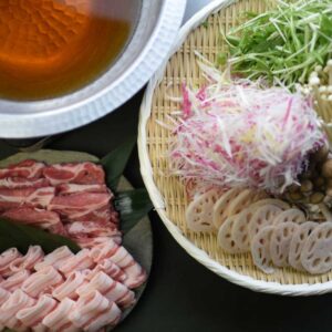 【手仕込み/野菜沢山】さつま茶美豚の豚しゃぶ鍋セット